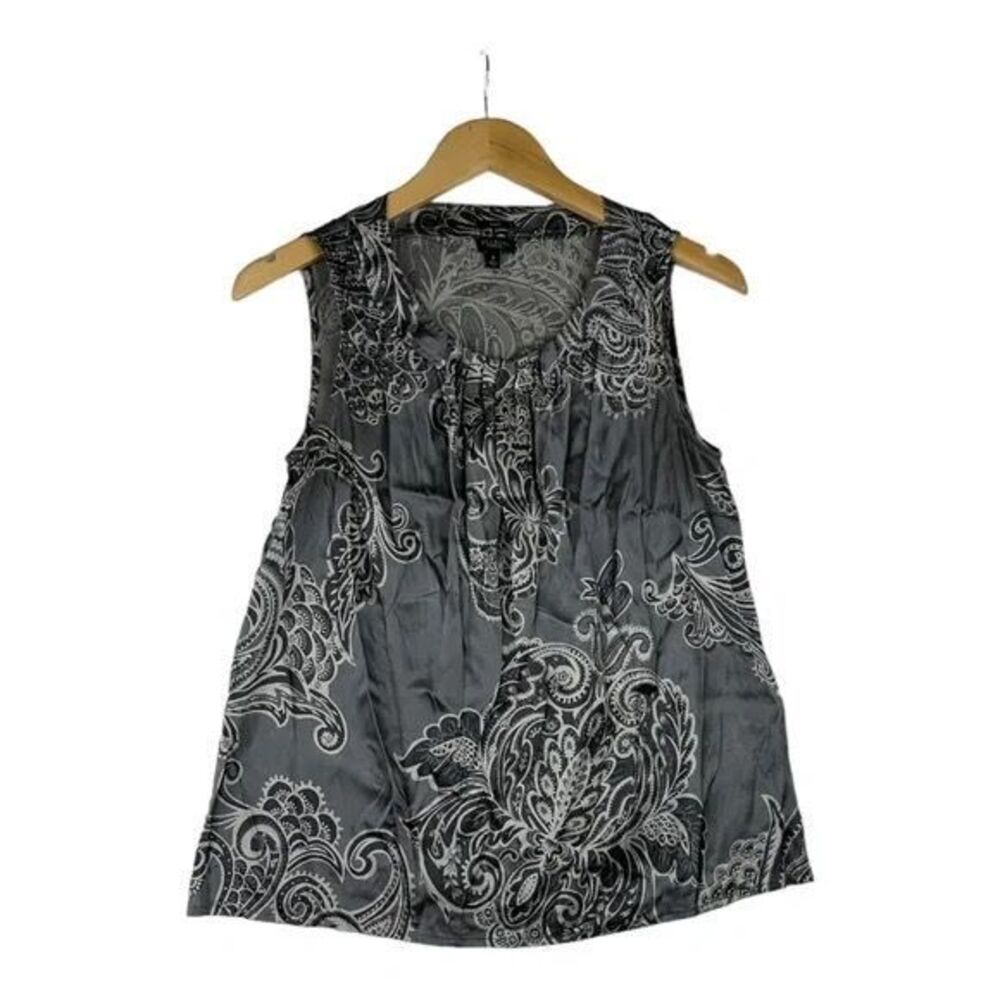 Talbots Paisley Sleeveless‎ Blouse Size 6